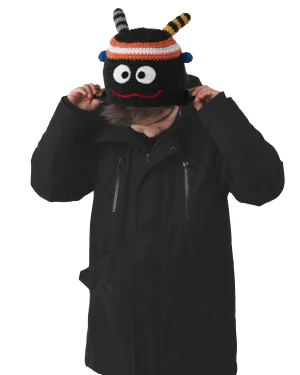 Boys Monster Beanie in Orange