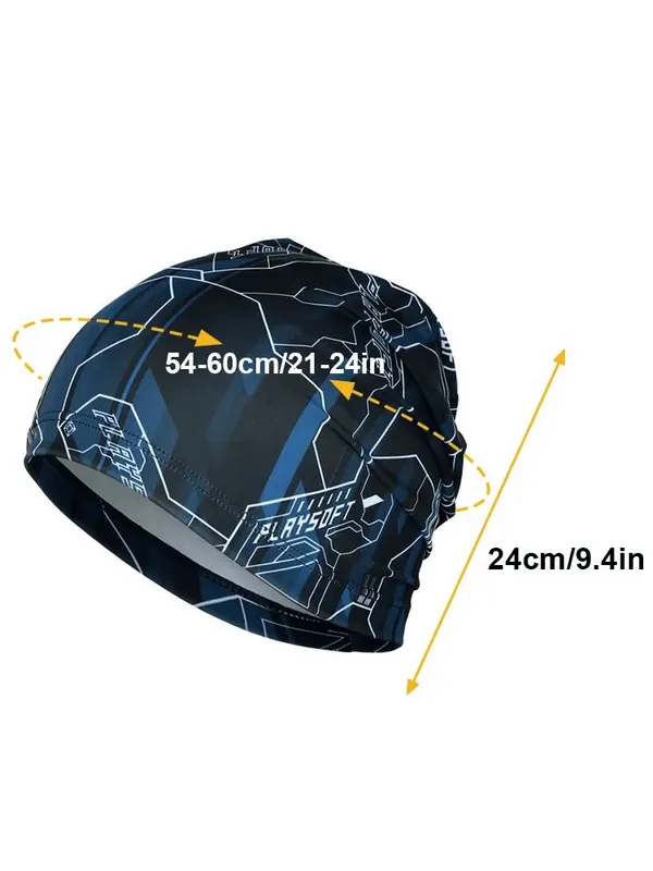 Breathable Elastic Men's Printed Beanie - SF1657