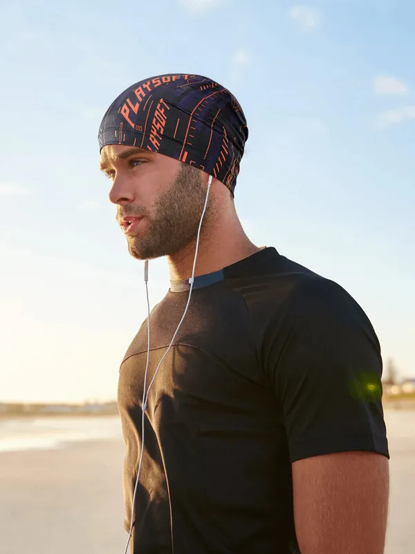 Breathable Elastic Men's Printed Beanie - SF1657