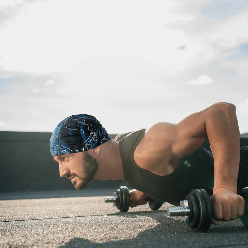 Breathable Elastic Men's Printed Beanie - SF1657