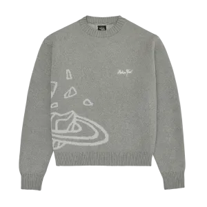 Broken Planet Knit Sweater 'Heather Grey'