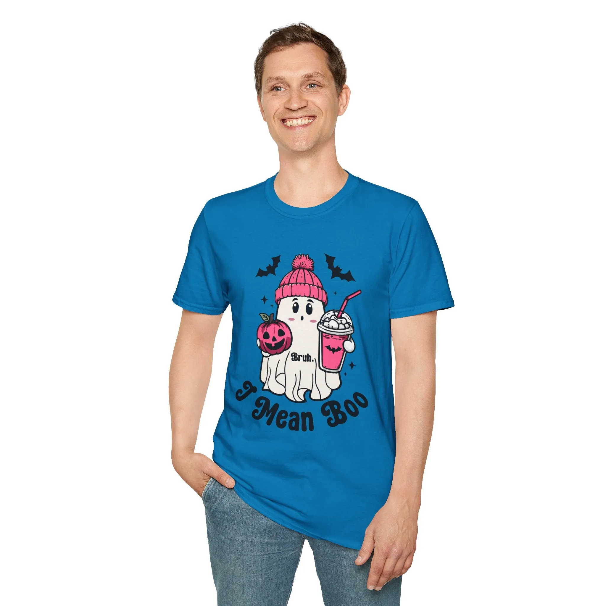 Bruh I Mean Boo Pumpkin Halloween T shirt