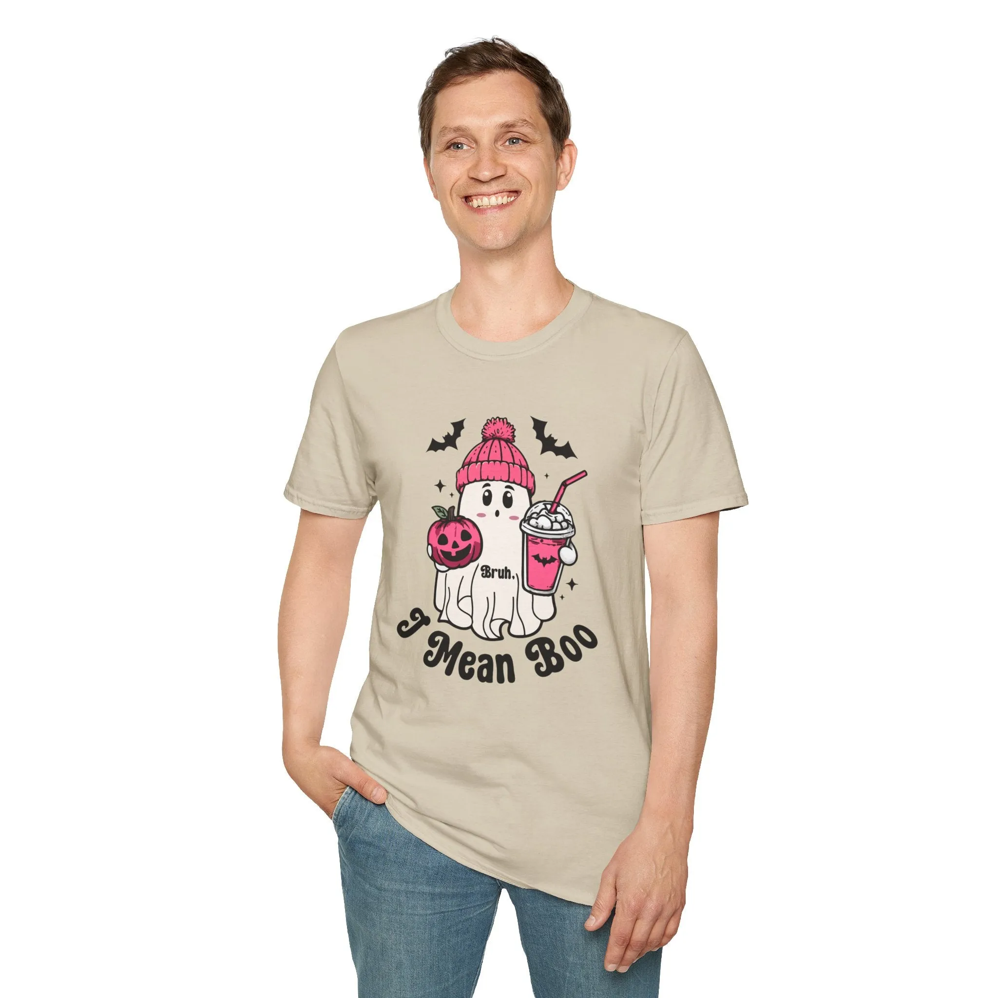 Bruh I Mean Boo Pumpkin Halloween T shirt