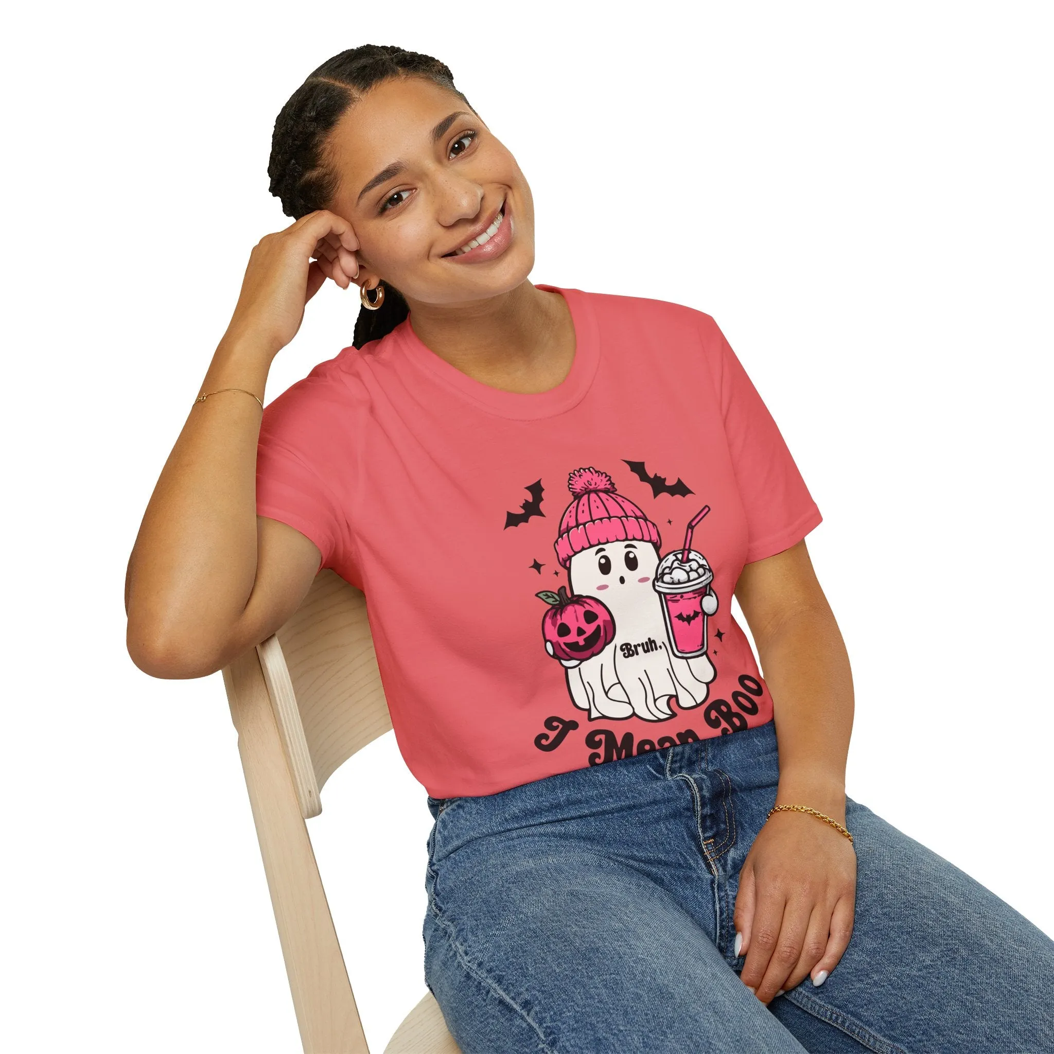 Bruh I Mean Boo Pumpkin Halloween T shirt