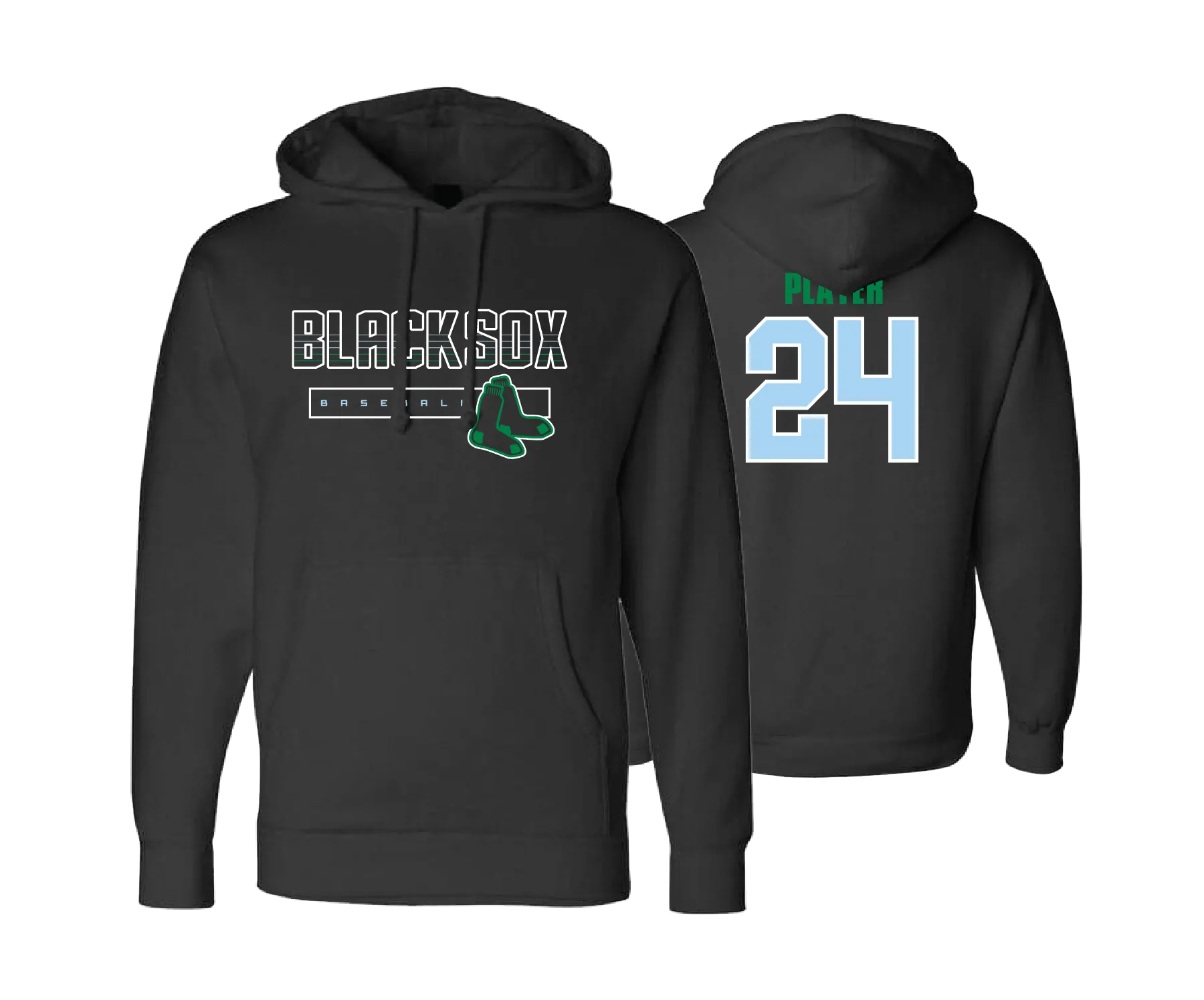 BSP Blacksox - BLACK - DTF | Unisex Hoodie