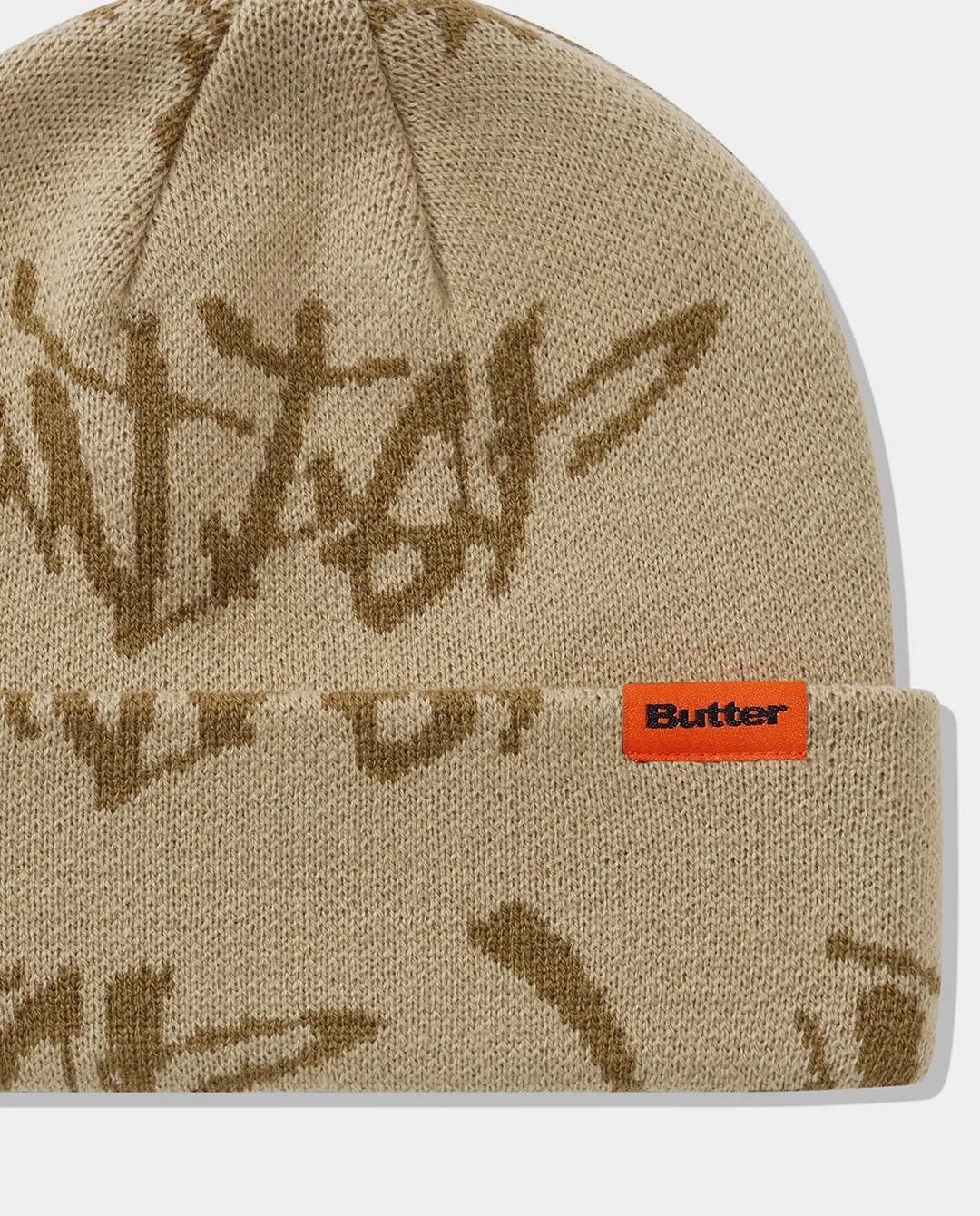 Butter Goods - Scratch Cuff Beanie - Tan