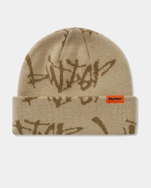 Butter Goods - Scratch Cuff Beanie - Tan