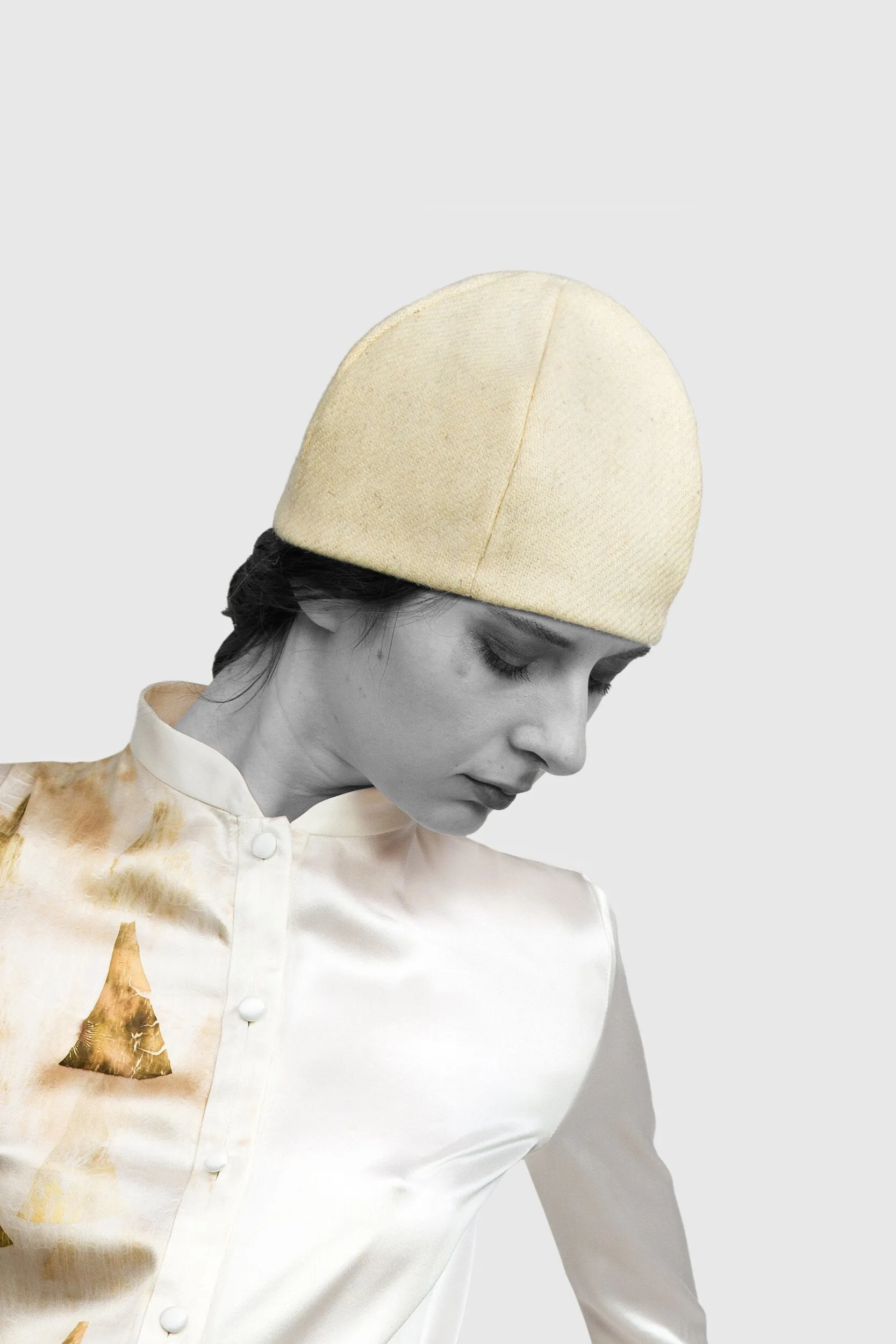 Butter White Wool Beanie