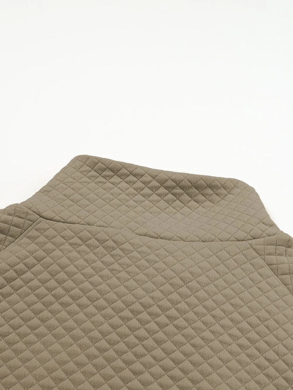 Button Detail Asymmetrical Sweatshirt