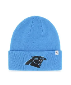 Carolina Panthers - Glacier Blue Raised Cuff Knit Beanie, 47 Brand