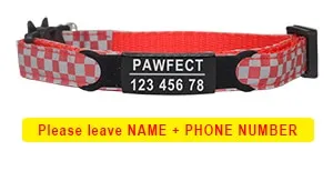 Cat Collar Custom Personalized ID
