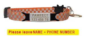 Cat Collar Custom Personalized ID