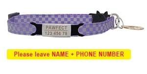 Cat Collar Custom Personalized ID