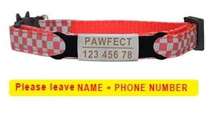 Cat Collar Custom Personalized ID