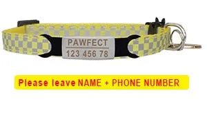 Cat Collar Custom Personalized ID