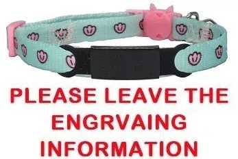 Cat Collar Custom Personalized ID