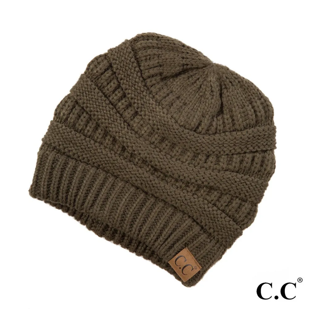 [C.C Solid Classic Beanie]