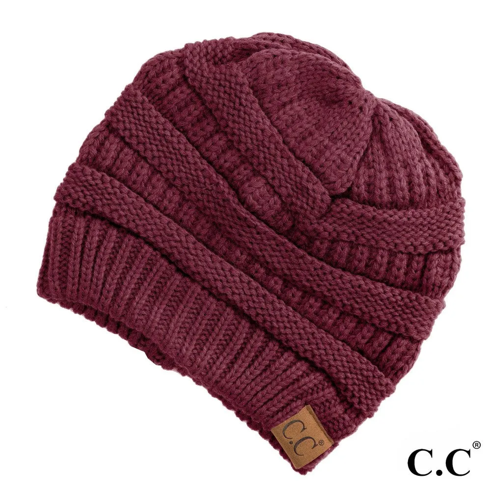 [C.C Solid Classic Beanie]