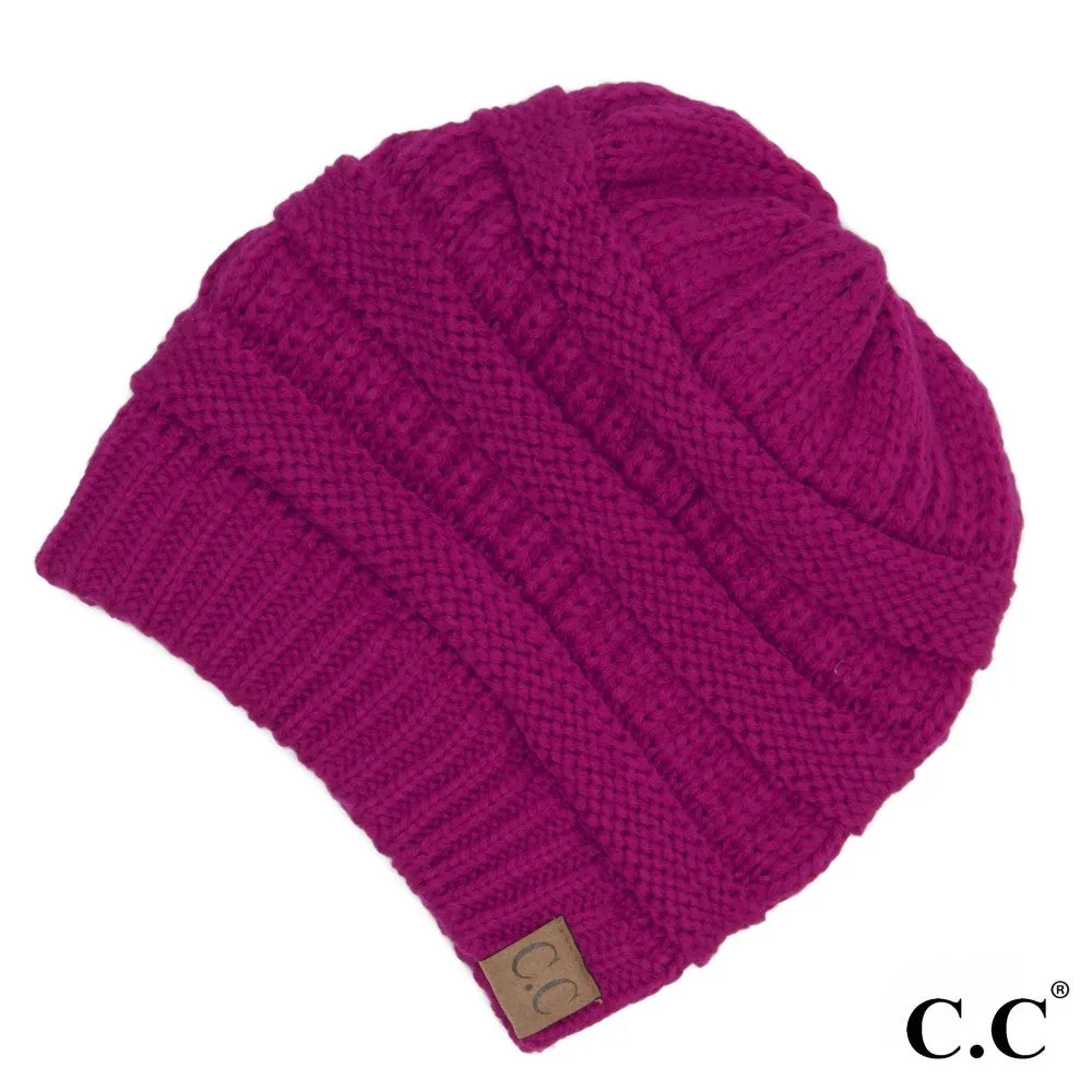 [C.C Solid Classic Beanie]