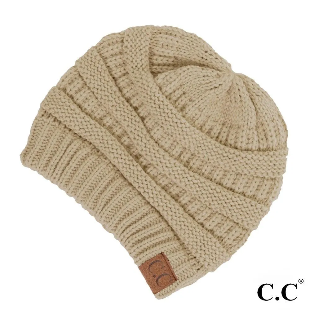 [C.C Solid Classic Beanie]