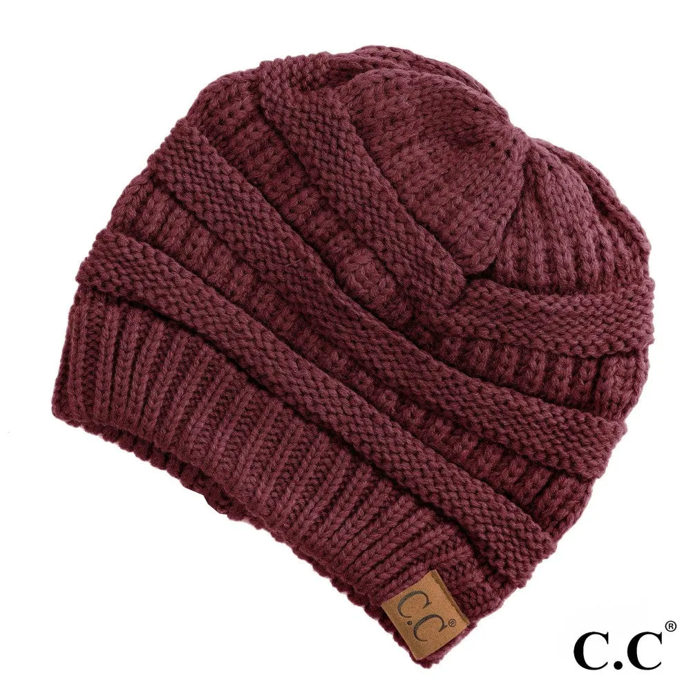 [C.C Solid Classic Beanie]