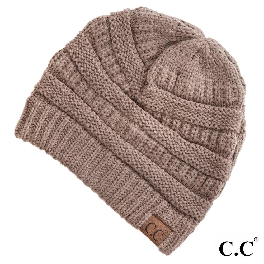 [C.C Solid Classic Beanie]