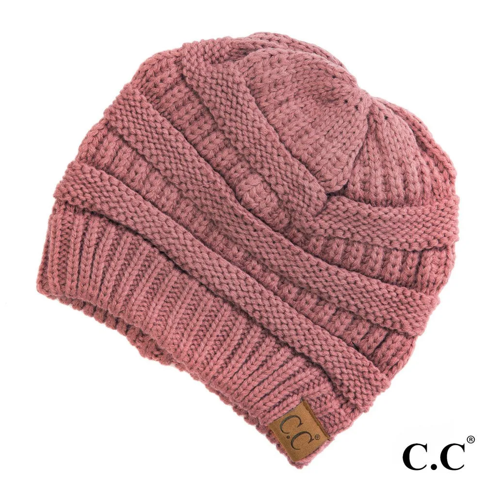 [C.C Solid Classic Beanie]