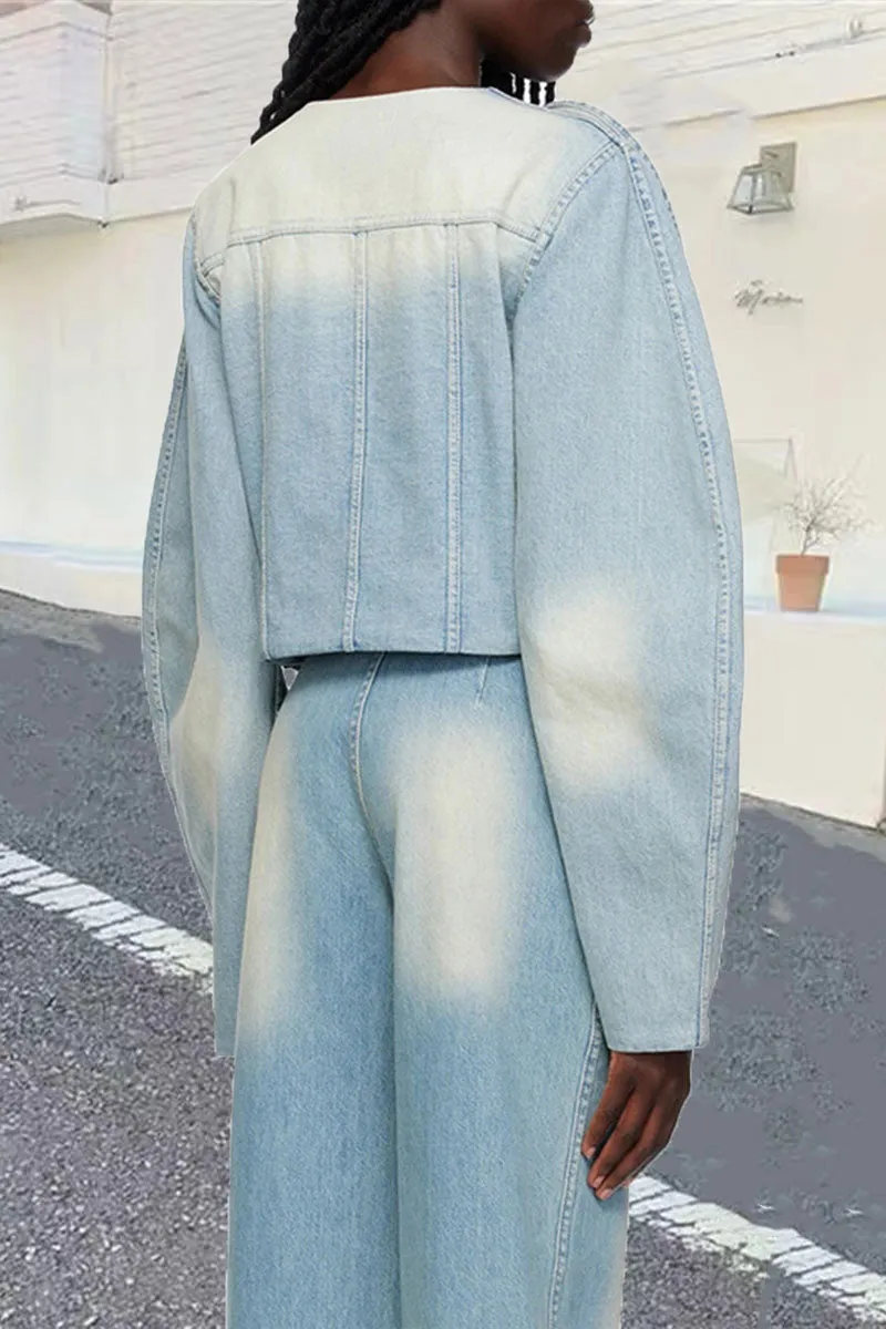 CF740 Loose Fit Denim Jacket