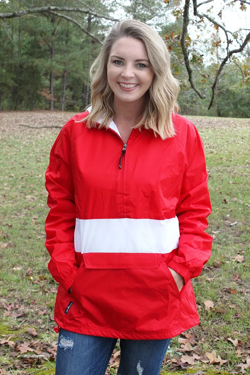 Charles River Classic Striped Pullover, Red and White (Wholesale Pricing N/A)