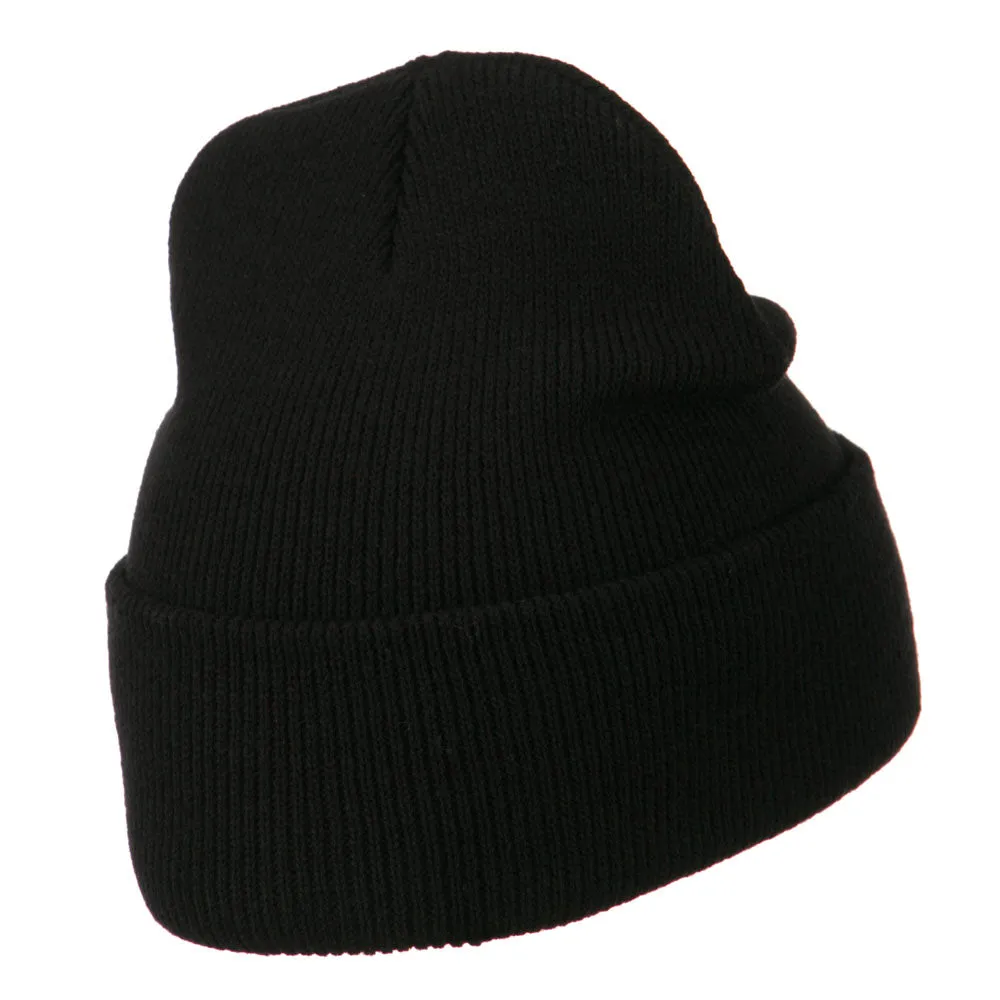 Chess Knight Embroidered Long Beanie