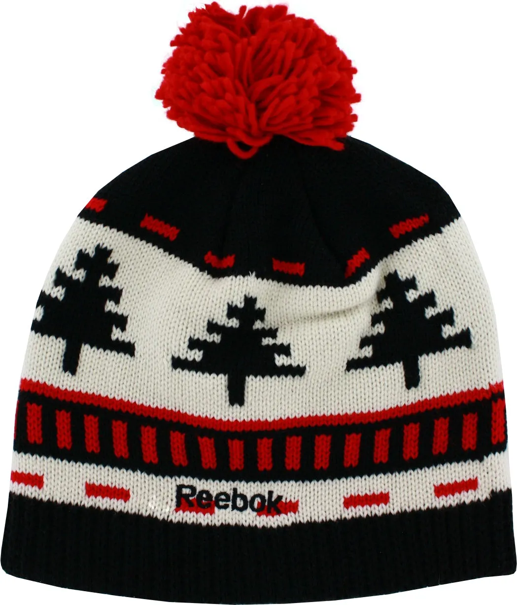 Chicago Blackhawks Trees Pom Beanie