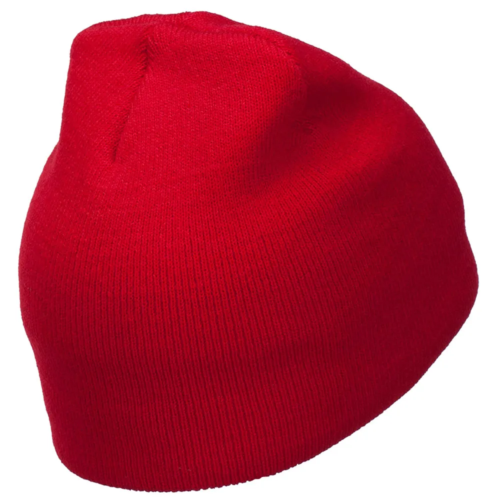 Chinese Yin Yang Symbol Embroidered Short Beanie