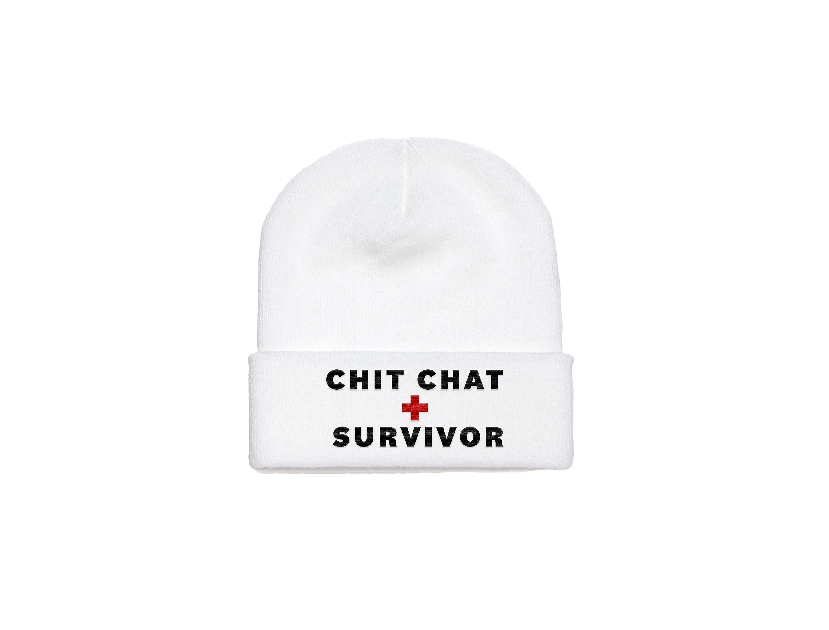 Chit Chat Survivor - Embroidered Winter Beanie