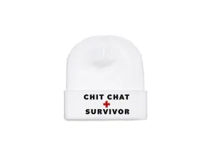 Chit Chat Survivor - Embroidered Winter Beanie