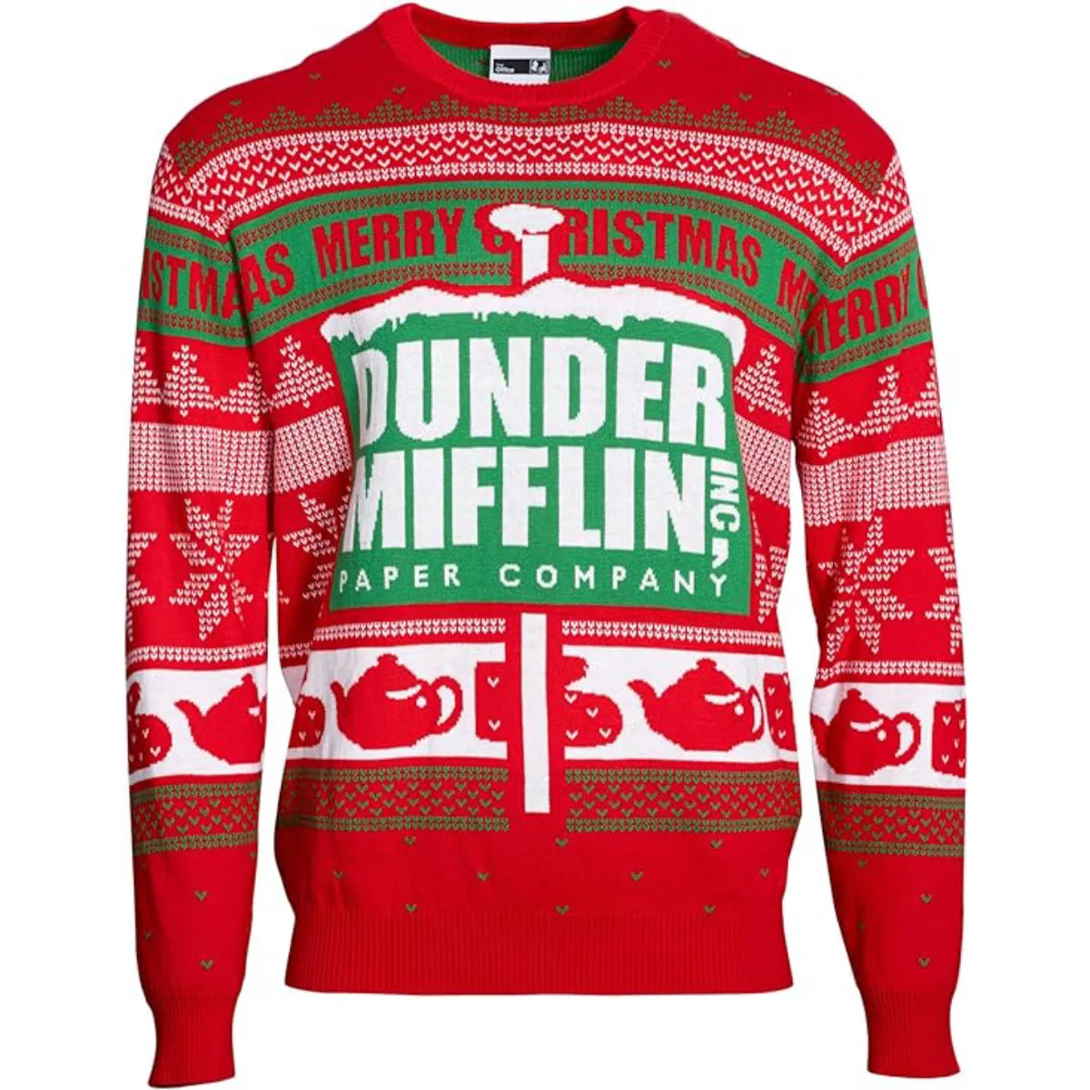 Christmas Sweater JulesRoche The Office Dunder Mifflin Logo