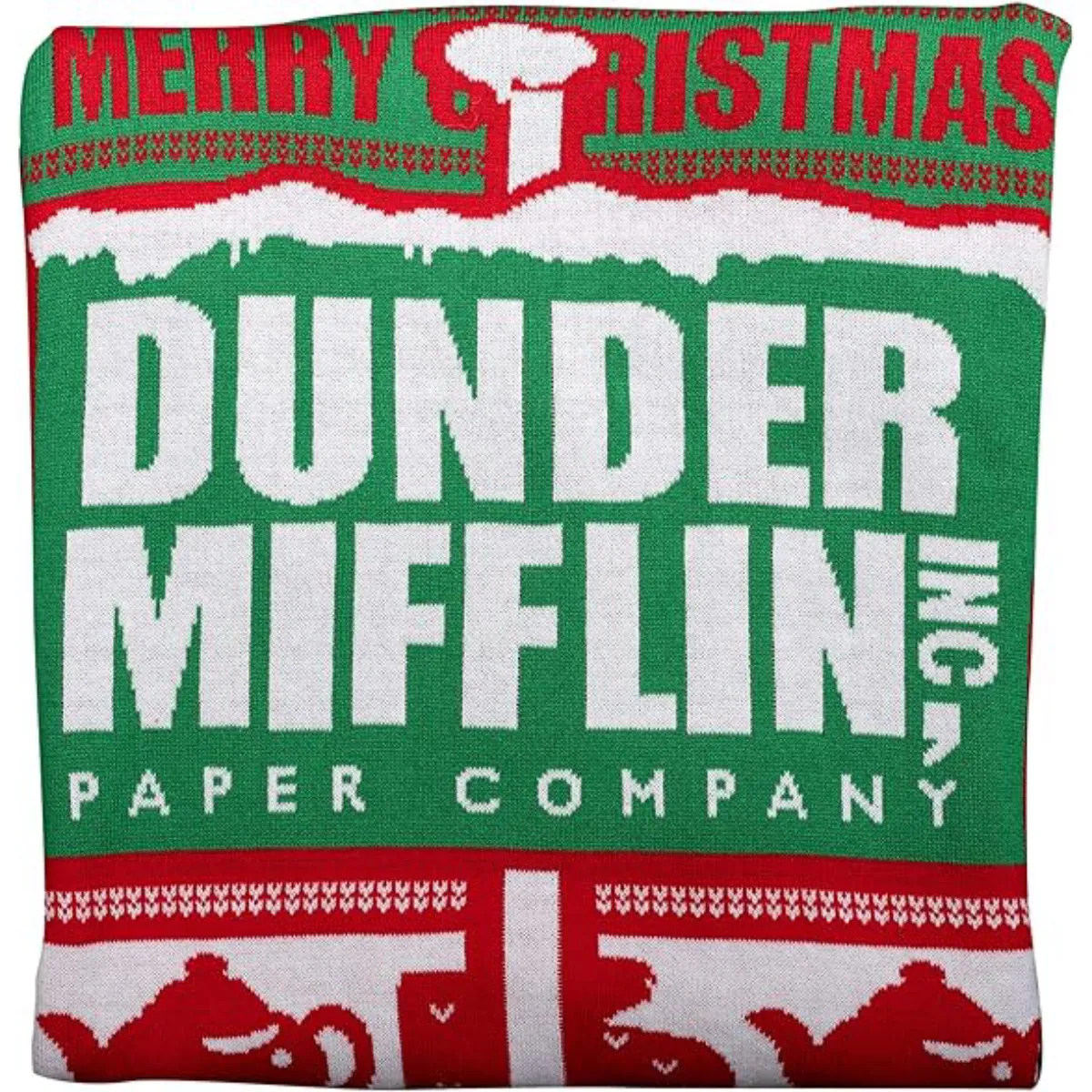 Christmas Sweater JulesRoche The Office Dunder Mifflin Logo