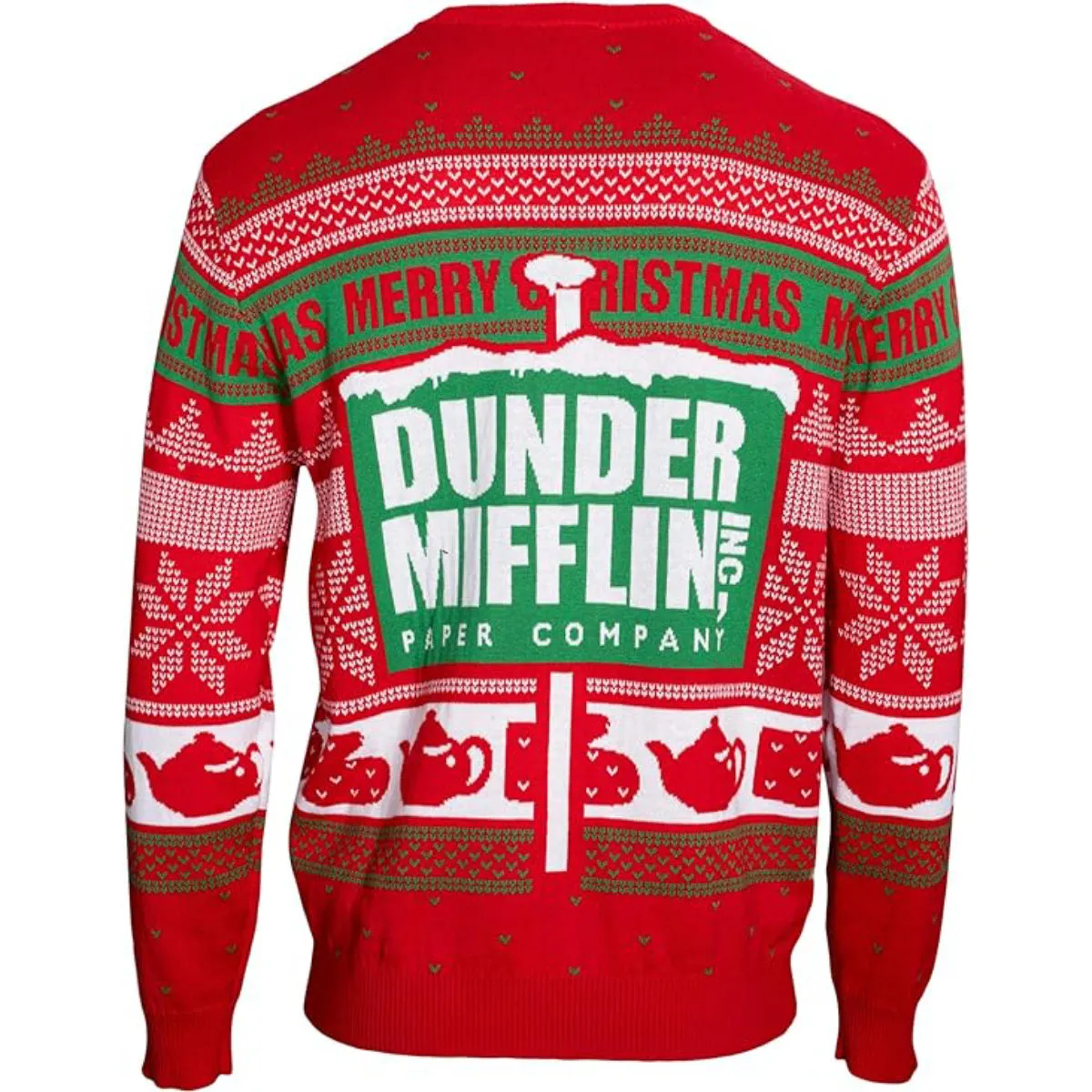 Christmas Sweater JulesRoche The Office Dunder Mifflin Logo