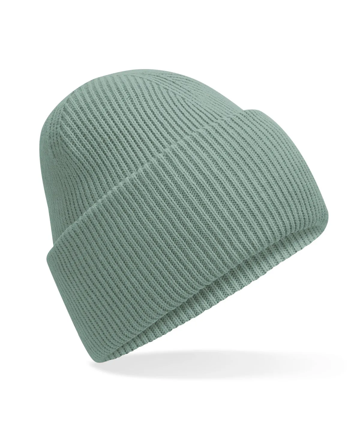 Classic engineered deep-cuffed beanie | Dusty Green