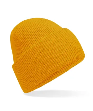 Classic engineered deep-cuffed beanie | Mustard