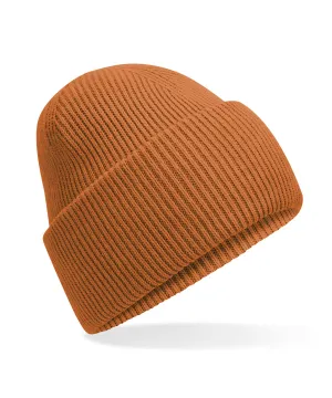 Classic engineered deep-cuffed beanie | Pumpkin