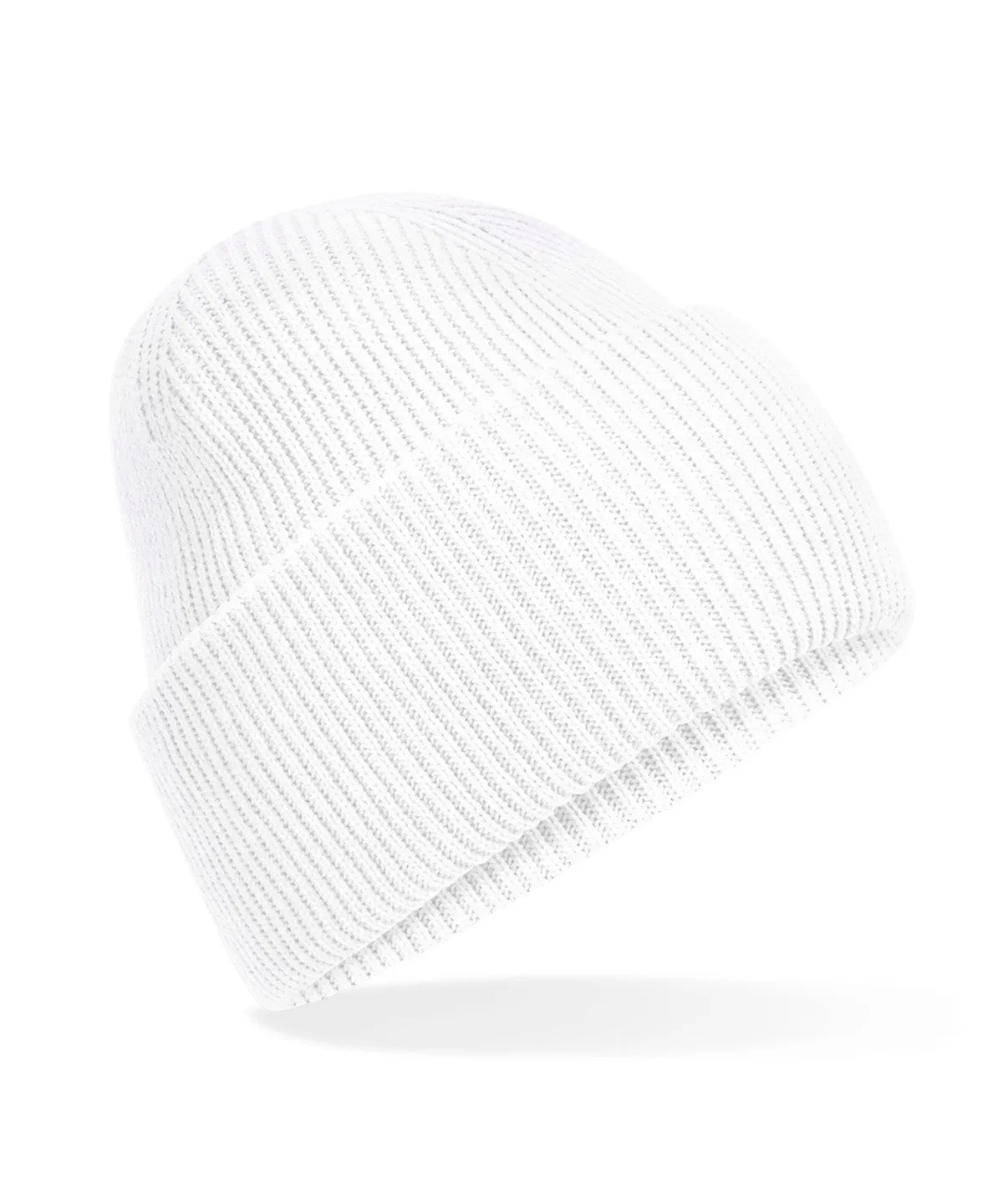 Classic engineered deep-cuffed beanie | White