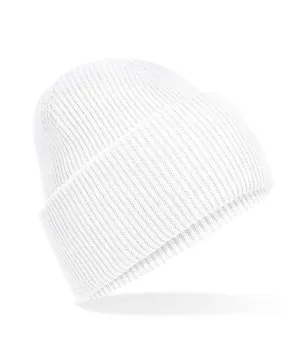 Classic engineered deep-cuffed beanie | White