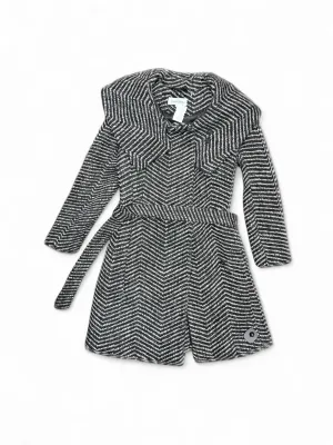 Coat Wool By Calvin Klein In Black & White, Size: 2
