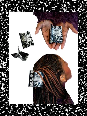 Composition Notebook Hair Clip