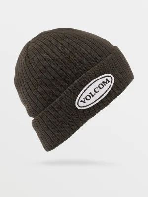 Cord Beanie - BLACK GREEN