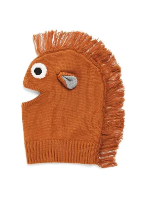Cotton-wool knitted horse hat