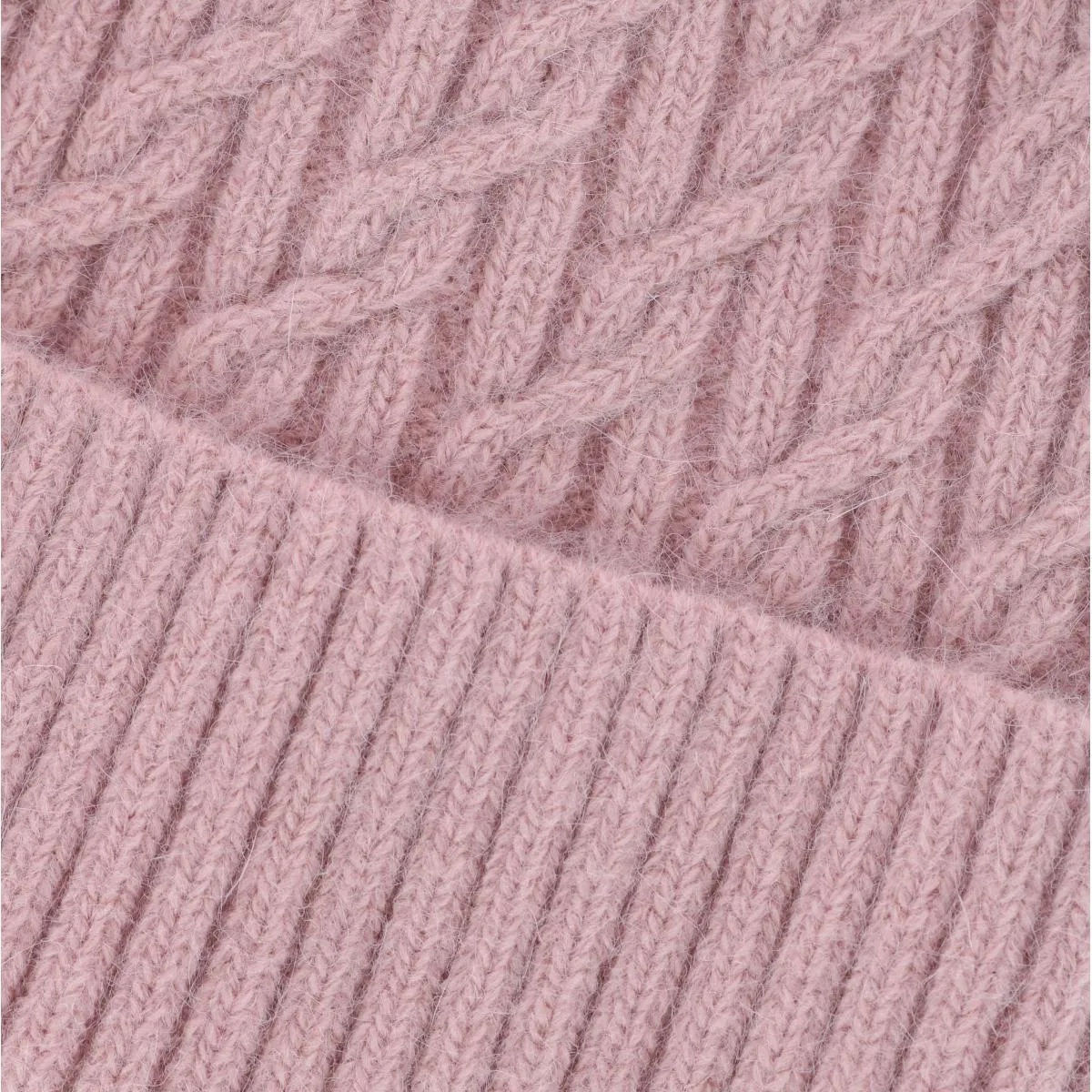CTM® Women's Solid Braided Knit Winter Beanie Hat