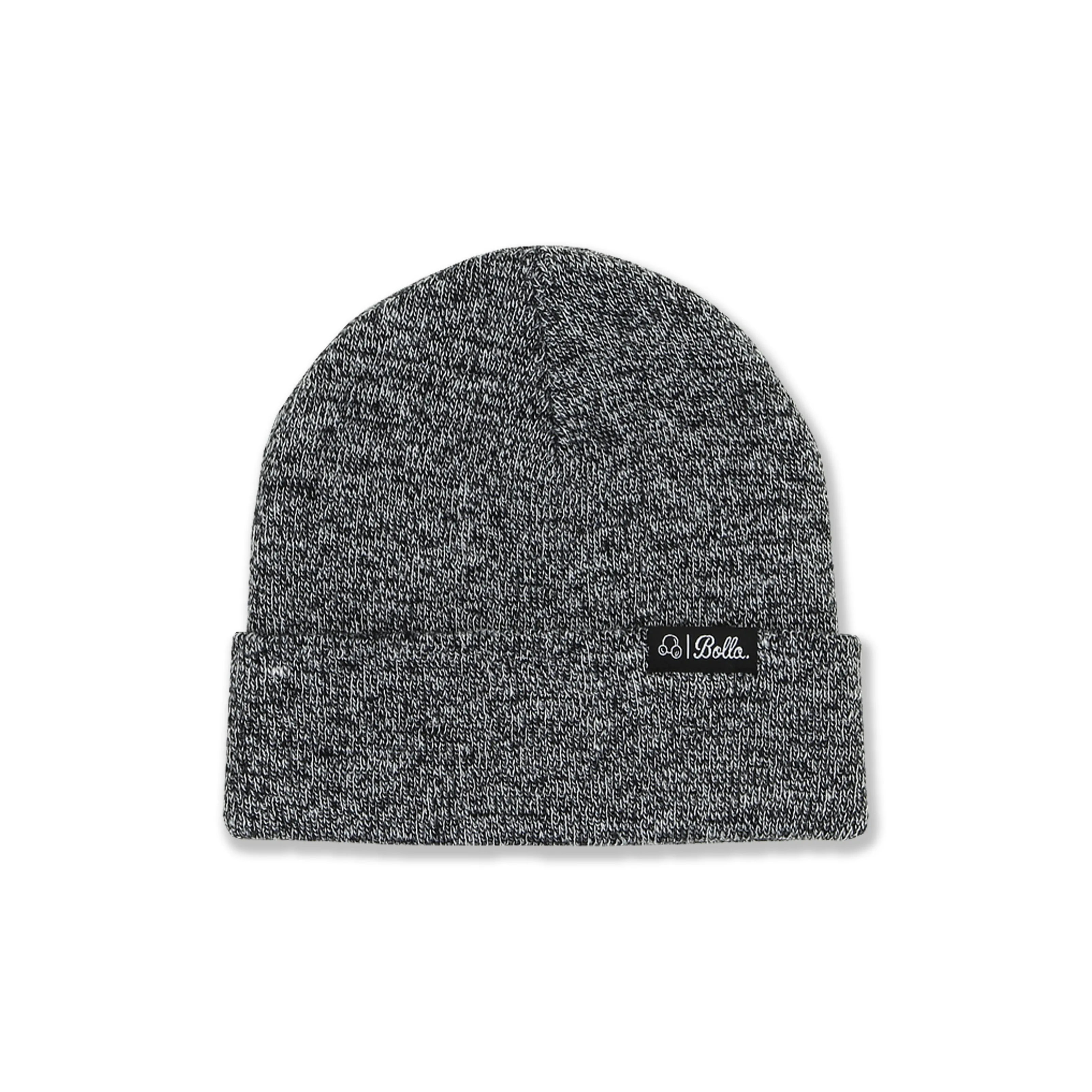 DAILY FOLD BEANIE - BLACK/WHITE SPECKLE