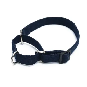 Dark Blue Denim Martingale Collar