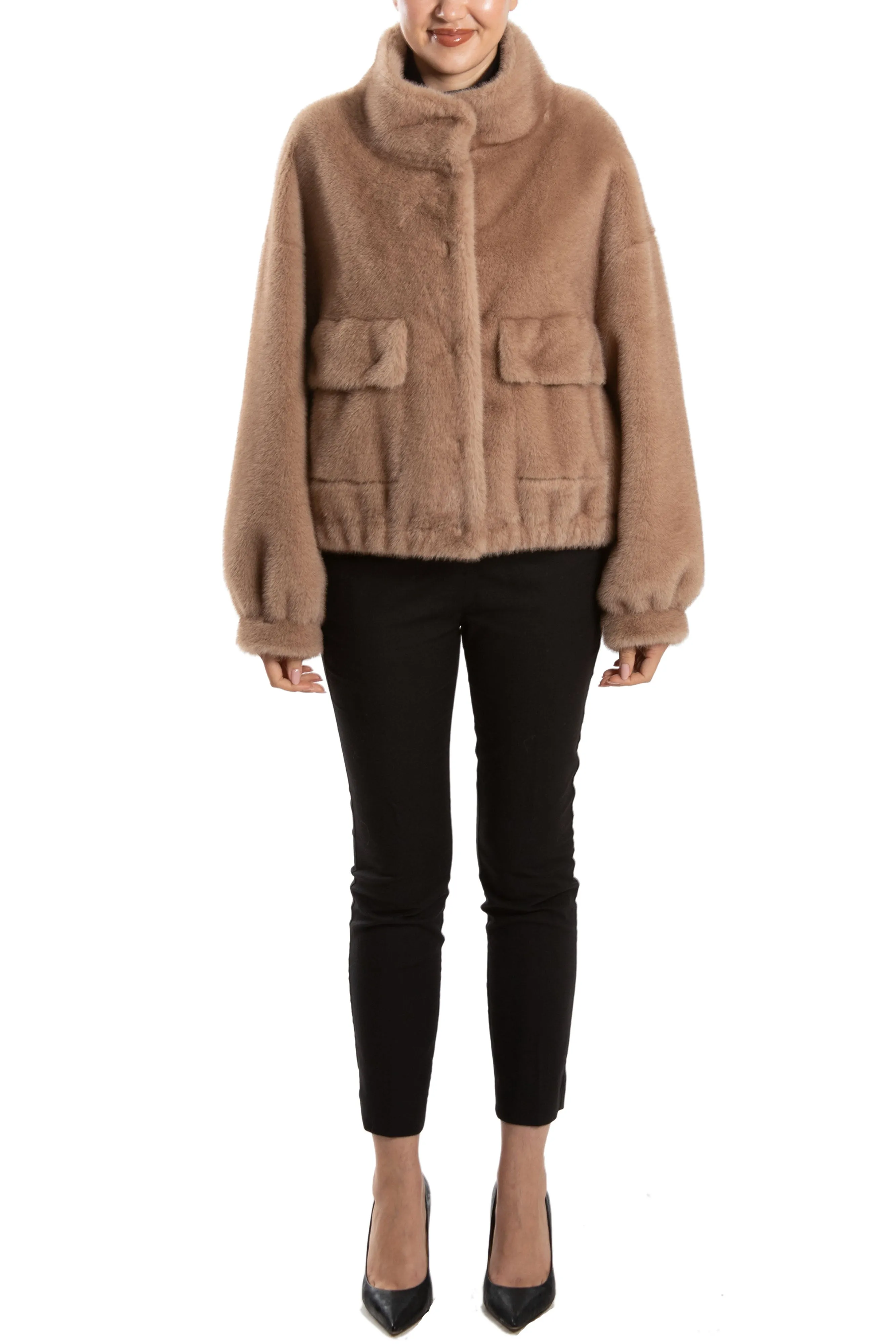 DIJON - Faux Fur Oversized Jacket